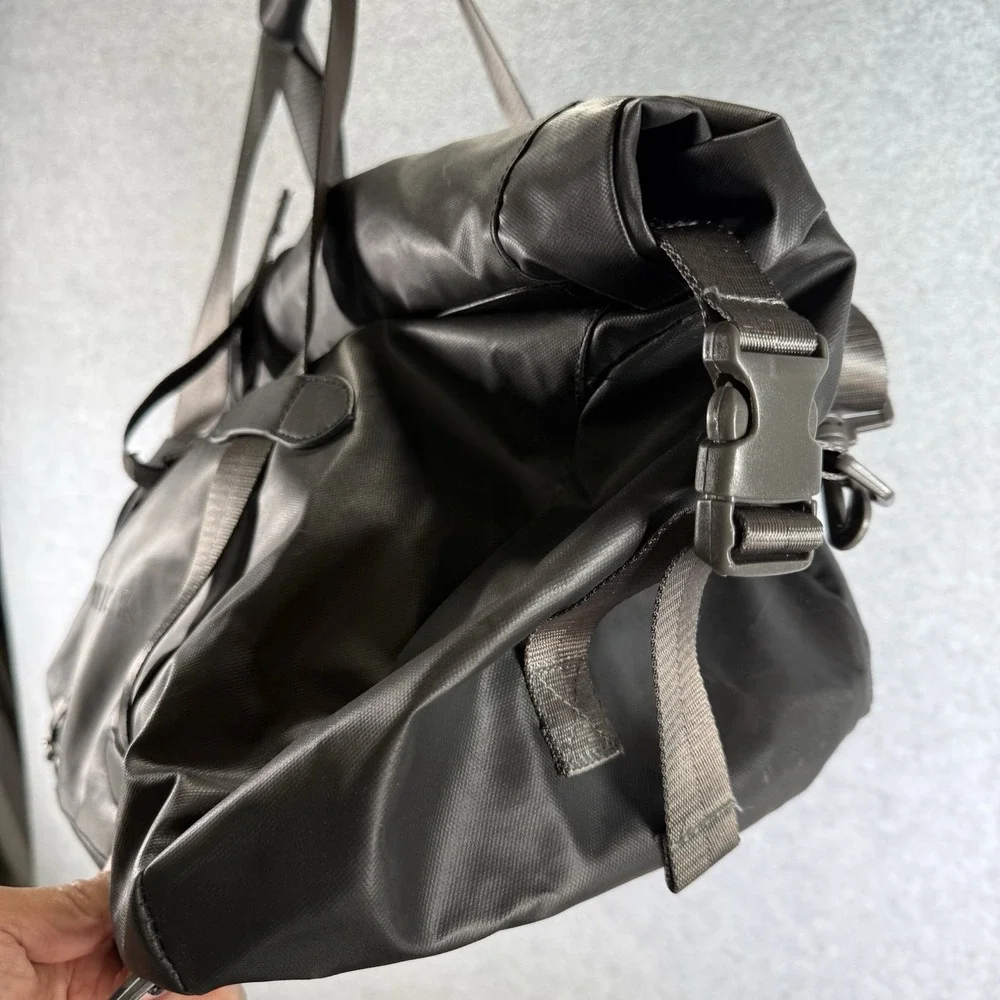 Renwick Travel Roll Top Duffle with‎ Backpack Straps & Laptop Sleeve 40L Black